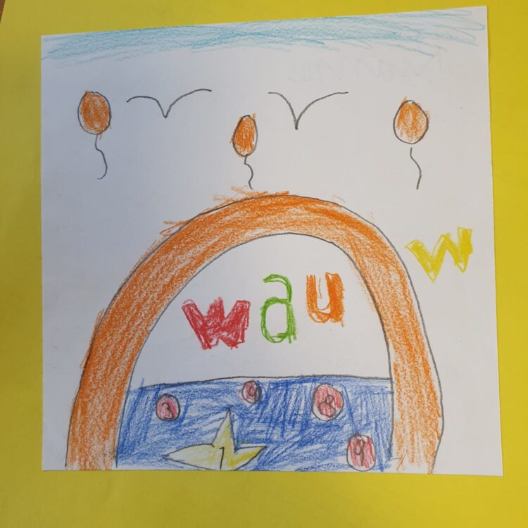Zeichnung von einem der Schüler