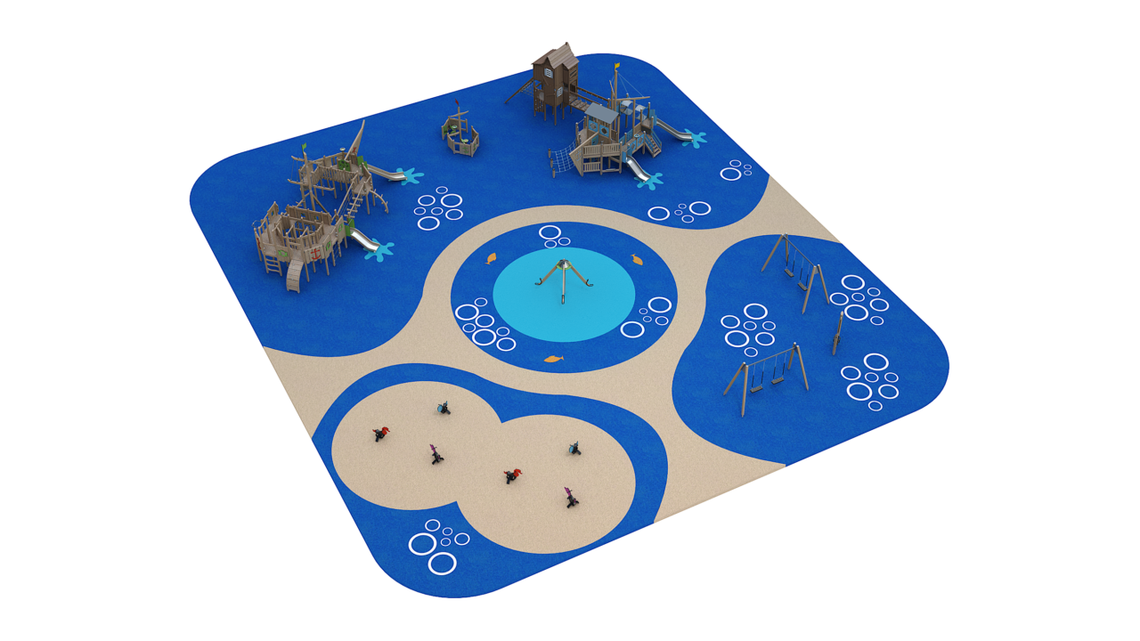 Themen-Spielplatz Versunkene Stadt